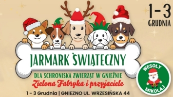 Jarmark Świąteczny dla zwierząt ze schroniska w Gnieźnie